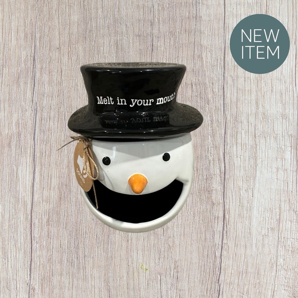Snowman Motion Activated Cookie / Candy Jar Top Hat “Melt in Your Mouth”. NEW! - Picture 11 of 13